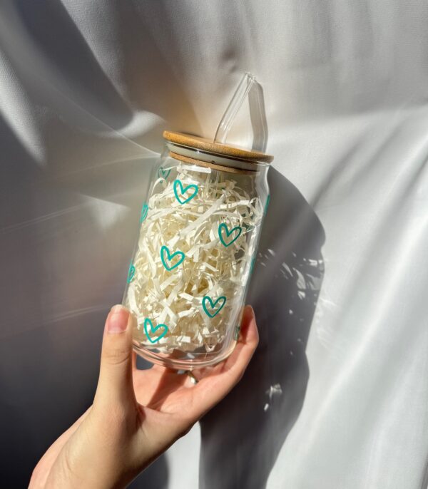 Hearts Tumbler (green)