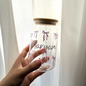Bow heart tumbler