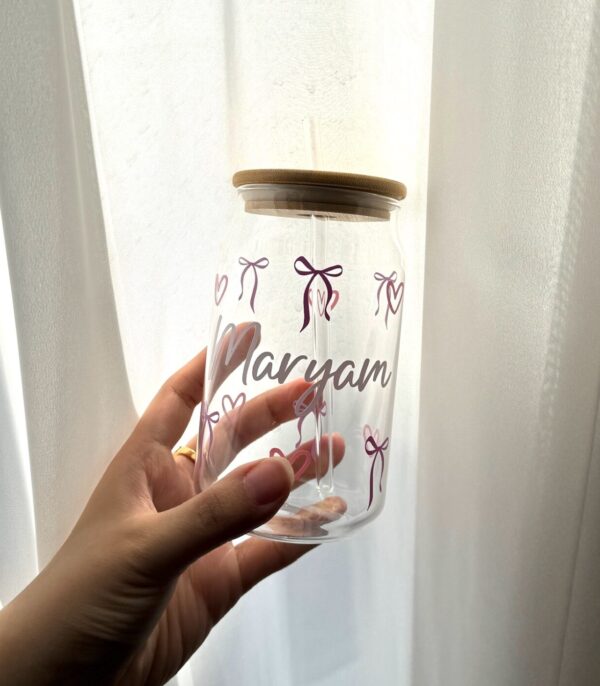 Bow heart tumbler